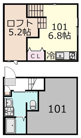 RIZEST FONTAINEの物件間取画像